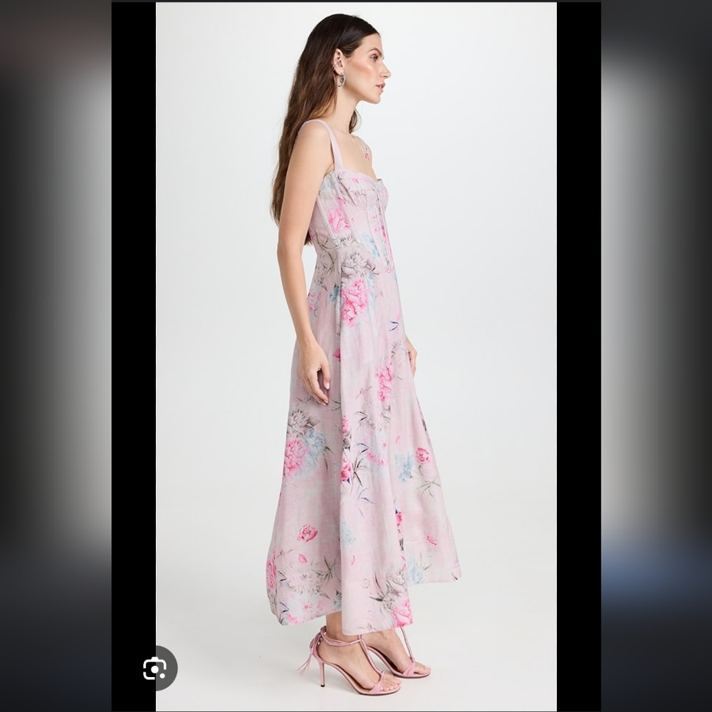 Bardot Adaline Corset Midi Dress Size Large - Picture 7 of 17